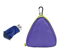 Zoegneer Bolsa de zapatos plegable para viajes, deportes, fútbol, baloncesto con cierre de cordón y gancho de anillo en D, organizador compacto de almacenamiento de nailon para zapatos y ropa, azul