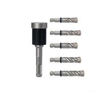 Zoegneer Broca de martillo de vástago SDS de tipo dividido con anillo límite de profundidad ajustable para un reemplazo rápido en paredes de ladrillo de hormigón y cemento, aleación de acero de alta