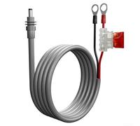 Zoegneer Cable de extensión de alimentación CC protegido por fusible de 16 AWG 30 A para Starlink con portafusibles ATC ATO, gris y rojo, 10 metros