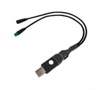 Zoegneer Cable de programación USB para motor Bafang M400 G330 M500 G521 M620 Protocolo CAN para ajustar el diámetro de la rueda y eliminar el límite de velocidad, negro, 35 cm