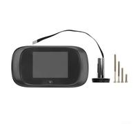 Zoegneer Cámara digital de mirilla de 2,8 pulgadas, pantalla LCD de 100 grados, gran angular, timbre electrónico, visión nocturna, sistema de monitoreo de seguridad para el hogar
