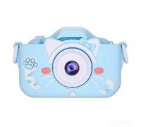Zoegneer Cámara digital para niños de doble lente 20MP 1080P HD pantalla IPS de 2 pulgadas, grabación de video con temporizador automático, zoom 8X, 5 juegos de rompecabezas, reproductor de MP3, funda
