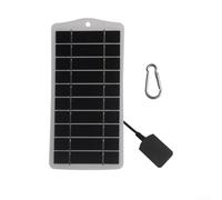 Zoegneer Cargador de panel solar de 5 V con salida USB de silicona monocristalina alta tasa de conversión 20.5 % diseño portátil para viajes al aire libre para dispositivos de 3.7 V a 5 V incluyendo