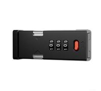 Zoegneer Cerradura de perno ajustable con contraseña de 90 grados, teclado combinado, seguridad para puertas correderas de balcón y habitación, espacio de 0 a 5 mm (A)