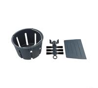 Zoegneer Cesta de limpieza multifuncional de plástico con cepillo y deflector para TM5 Accesorios de vapor Separación de limpieza profunda Material PP Negro