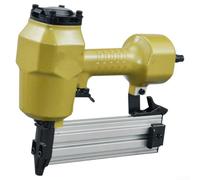 Zoegneer Clavadora neumática de clavos de hormigón calibre 14 de 34 a 2 de 12 pulgadas, carcasa de aluminio resistente, diseño ergonómico, cargador de alta capacidad para fijar pelajes de madera al