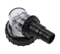 Zoegneer Conjunto de tapa de prefiltro de inserción transparente para SPS25 SPS50 SPS75 SPS100 Bomba de circulación de piscina con junta tórica tornillo accesorio y boquilla diseño resistente a fugas