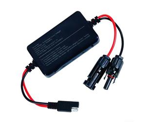 Zoegneer Controlador de carga solar MPPT de 10 A de 12 V con control de calidad de 18 W y salida PD de 20 W para batería de iones de litio de gel ácido, regulador del sistema de panel solar, negro