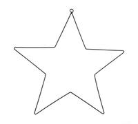 Zoegneer Corona de metal negro en forma de estrella para anillo, guirnalda grande, aro de estrella de cinco puntas, estrella de hierro, atrapasueños, decoración navideña (40 cm)