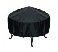 Zoegneer Cubierta redonda para parrilla de barbacoa para jardín al aire libre, impermeable, resistente a los rayos UV, protección contra la lluvia, el sol y el polvo, negro, 76 x 30 cm, 84 x 50 cm, 77