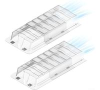 Zoegneer Extensor de ventilación magnético deflector de flujo de aire para debajo de muebles, ajustable de 9 a 17 pulgadas, ajuste para registros de suelo de metal de 10 o 12 pulgadas, imanes fuertes