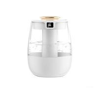 Zoegneer Humidificador de escritorio USB Gran capacidad 360 ° Mist para oficina en casa con Turbofan Circulación de aire Dual Spray y pantalla digital Cuerpo de PC portátil (blanco)