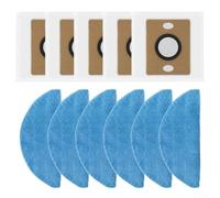 Zoegneer ILIFE A30 Pro Robot Aspirador Accesorios Kit de paño de fregona y bolsa de polvo incluye 5 paños de microfibra y 6 bolsas de polvo de sellado fuerte para suelos higiénicos limpios