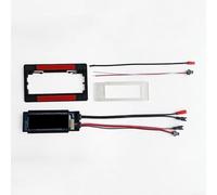 Zoegneer Interruptor de sensor táctil de 12 V con pantalla LCD para espejo de baño LED Anti niebla Dimmer Hora Temperatura Fecha K3200 Negro (un solo color)