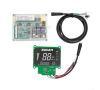 Zoegneer Juego completo de controladores para Ducati E-Scooters 36 V 550 W y 48 V 1200 W MW95 Kit de aleación de aluminio con cable de extensión de 7 pines y panel de instrumentos de freno único