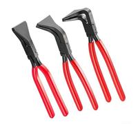 Zoegneer Juego de 3 alicates para doblar hojas de metal, rectos, 45, 90 grados, alicates plegables a mano con mango antideslizante para trabajo de carrocería