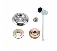 Zoegneer Juego de 4 adaptadores de cabeza de recortadora de césped, juego de arandelas de placa de empuje de contratuerca de metal para cortadoras de césped de mano y recortadoras de cuerda para