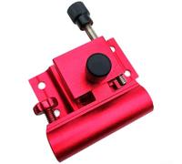 Zoegneer Juego de accesorios de caja de pesca de aleación de magnesio de aluminio con soporte para caña, soporte para peces y bandeja de cebo, diseño ajustable resistente al óxido para pesca (RedB)