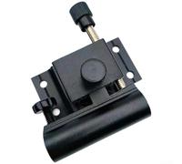 Zoegneer Juego de accesorios de caja de pesca de aleación de magnesio de aluminio con soporte para caña, soporte para peces y bandeja de cebo, diseño ajustable resistente al óxido para pesca (BlackB)