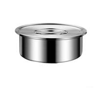 Zoegneer Juego de cuencos de acero inoxidable 316L con tapa para cocinar al vapor, huevos, arroz y bollos, ligeros, apilables, para servir y postres para cocinar al aire libre profesional (1000 ml)