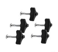 Zoegneer Juego de tornillos de fijación de tuerca para cortacésped, agarre triangular, piezas de repuesto para cortadoras de césped de plástico y hierro galvanizado, 5 piezas Fi