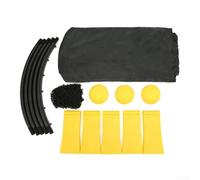 Zoegneer Juego de voleibol de red redonda para exteriores con patas antideslizantes, red de rebote flexible, 3 bolas y bolsa de almacenamiento para playa, jardín, juego en interiores o exteriores para