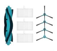 Zoegneer Kit de cepillos laterales y filtros principales de repuesto para MOVA S800 E20 E20 Pro Plus y E20 Series Robot Aspirador Accesorios 8 Piezas Azul