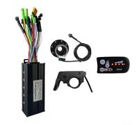 Zoegneer Kit de controlador de bicicleta eléctrica de onda sinusoidal de 36 V 48 V 30 A con acelerador de pantalla S800 y 8 PAS para motores sin escobillas de 750 W 1000 W, función de autoaprendizaje