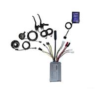 Zoegneer Kit de conversión de bicicleta eléctrica JN 36 V 48 V 250 W 15 A controlador LCD GD06 pantalla 8 PAS sensor palanca de freno contactos impermeables metal ABS para componentes de bicicleta