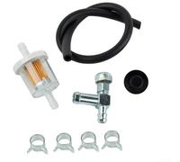 Zoegneer Kit de ojales de válvula de cierre de tanque de combustible para generador Craftsman de 5000 W 6250 W con hebillas de filtro de manguera, se adapta a piezas de repuesto de metal de agujero de