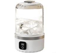 Zoegneer Lavadora portátil recargable por USB de 1 litro, taza compacta para ropa interior, calcetines, dormitorio de viaje, con modos de lavado duales, impermeable, blanco (blanco)