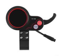 Zoegneer LH 100 6 Pin LCD Velocímetro Odómetro Material ABS Puerto de Carga USB Para Mercane MX60 Scooter Eléctrico Negro