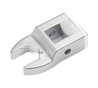 Zoegneer Llave de trinquete de liberación rápida de 3/8 de accionamiento, adaptador de enchufe intercambiable de acero de aleación de cromo para herramientas de par medio con acabado galvanizado de