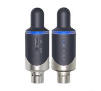 Zoegneer Micrófono con cable en U a sistema de micrófono inalámbrico UHF XLR inalámbrico para sistema de micrófono, transmisor y receptor para mezclador de guitarra