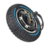 Zoegneer Motor de cubo de rueda trasera de 10 pulgadas, 48 V, 500 W, neumático de goma inflable, marco de aleación de aluminio, rendimiento estable, absorción de golpes, fácil de instalar, para