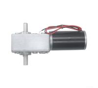 Zoegneer Motor de engranaje helicoidal de doble eje de 24 V CC de 68 kg. Engranaje de metal autoblocante de alto par para cortinas automatizadas, medidores de gas inteligentes, equipos bancarios