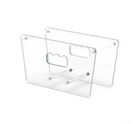 Zoegneer Organizador de utensilios de acrílico transparente, elegante plato de fiesta y dispensador de cubiertos para cocina, comedor y eventos al aire libre, estante de almacenamiento ligero