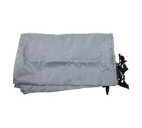 Zoegneer Oxford - Funda impermeable para caja de patio con forro de poliuretano Ripstop, acceso con cremallera y dobladillo resistente al viento para banco de almacenamiento al aire libre, muebles de
