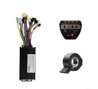 Zoegneer Pantalla LED eléctrica para bicicleta y kit de controlador de tres modos de onda sinusoidal de 15 A, 17 A, 22 A, 26 A, para sistemas de 24 V, 36 V, 48 V, para motores de 250 W a 750 W con