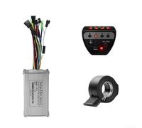 Zoegneer Pantalla LED eléctrica para bicicleta y kit de controlador de tres modos de onda sinusoidal de 15 A, 17 A, 22 A, 26 A, para sistemas de 24 V, 36 V, 48 V, para motores de 250 W a 750 W con