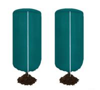 Zoegneer Paquete de 2 fundas de protección contra heladas para plantas con cremallera, tela no tejida, tela a prueba de frío, para árboles frutales, 120 x 180 cm y 100 x 120 cm, anticongelante