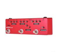 Zoegneer Pedal de efectos múltiples de guitarra 6 en 1 con retardo de distorsión de coro, overdrive Booster Buffer carcasa de metal, True Bypass para guitarra eléctrica, bajo, grabación de estudio en
