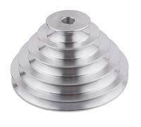 Zoegneer Polea de motor tipo A de 5 capas y 5 ranuras de aleación de aluminio, rueda de pagoda, accesorios de taladro de 150 mm, rueda de ranura múltiple para herramientas eléctricas (19 mm)