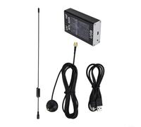 Zoegneer Receptor sintonizador USB de 100 KHz-1.7 GHz con chipset RTL2832U R820T2, carcasa de aluminio, cobertura de banda VHF UHF HF, AM NFM FM USB LSB CW, analizador de espectro, GPS y clima