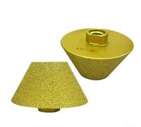 Zoegneer Rosca de muela abrasiva biselada de esmeril para amoladoras angulares de 20 a 48 mm y 35 a 75 mm para azulejos, mármol, piedra, vidrio, avellanado, cortador de agujeros, material endurecido