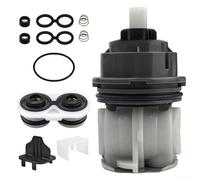 Zoegneer RP46463 Kit de repuesto de cartucho de ducha para 17 Series Dual Handle Shower and Bathtub Faucet Boquillas Asiento de válvula de control de temperatura con adaptador de resorte Material PC