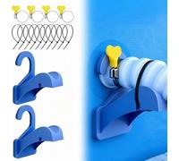 Zoegneer Soporte de tubo de piscina para piscinas Intex y sobre el suelo, soporte de manguera de plástico que evita la flacidez y la torcedura, se adapta a mangueras de 0.95 a 1.5 pulgadas, resistente