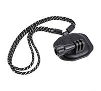 Zoegneer Soporte magnético para cámara con soporte de cuello de cordón ABS negro fuerte adsorción diseño invisible corrección automática estable ángulo ajustable para DJI Pocket FIMI Series