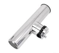 Zoegneer Soporte para caña de pescar de acero inoxidable 316, abrazadera de acero inoxidable para barco, soportes de caña de pescar para yates, barcos de vela, barcos de pesca, plata (28-32 mm)