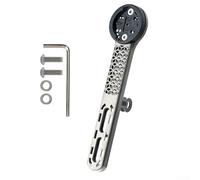 Zoegneer Soporte para computadora de bicicleta impreso en 3D ultraligero diseño hueco TC4 GR5 aleación 26g soporte integrado para Garmin 2.5 pulgadas bicicleta de carretera accesorio fácil de instalar